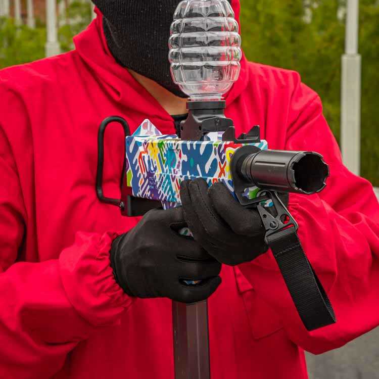 Subfusil Mini Uzi Lanzador Automático de Bolas de Hidrogel