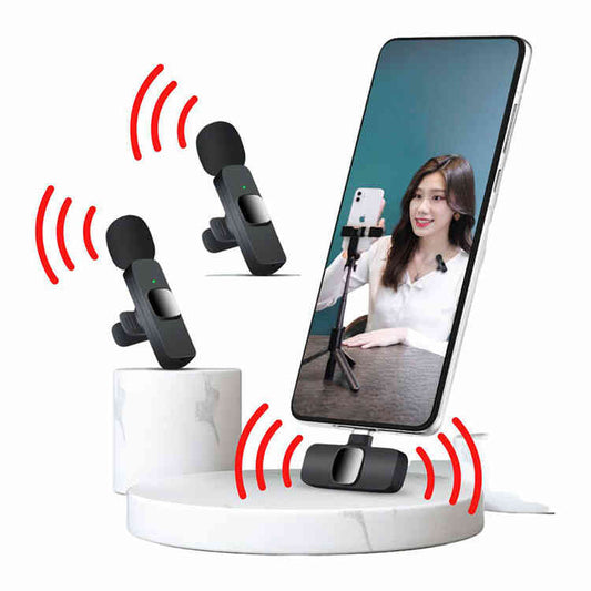 2 Micrófonos Portátiles para Celular Tipo Iphone
