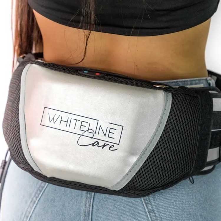 Cinturón de electroestimulación con difusor de calor para reducción de medidas con masajeador oscilante Whiteline Care