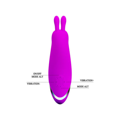 Vibrador con estimulador 12 Funciones de Vibración Bunny Pretty Love