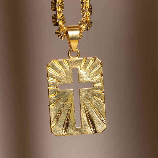 Dije Cruz Salvador | ORO AURUX