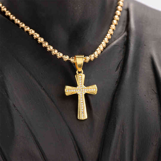 Dije Cruz Tipo Diamante | ORO AURUX