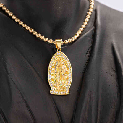 Dije Virgen de Guadalupe tipo diamante | ORO AURUX