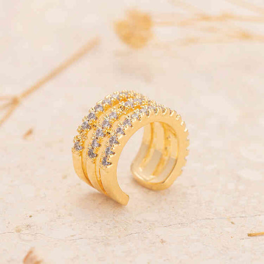 Earcuff Jasmine Tipo Diamante | ORO AURUX By. Lauri Estrada