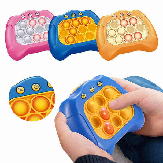 Juego de Puzzle Pop It Electrónico LED | Juguete Antiestrés en Forma de Consola de Videojuegos para Niños y Adultos