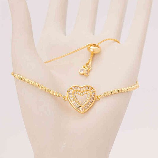 Pulsera Amelia Heart | ORO AURUX By. Lauri Estrada