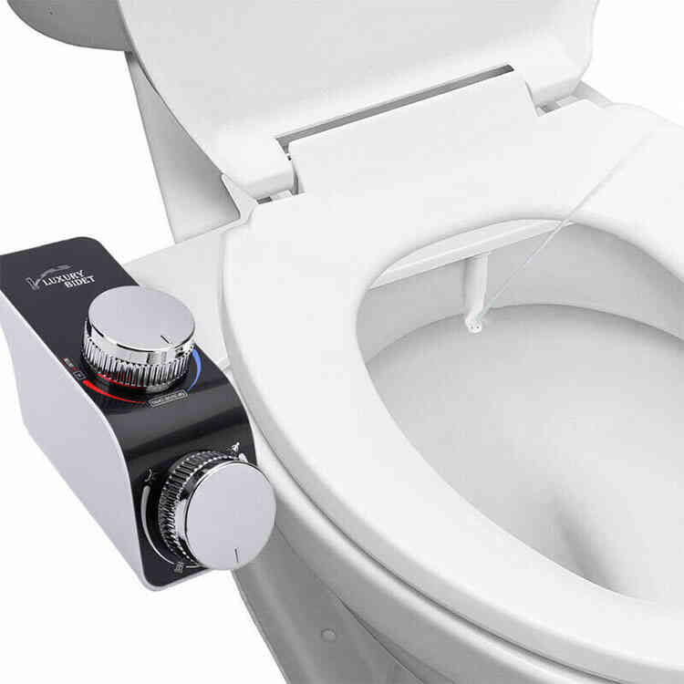 Pulverizador Bidé de Agua con Doble Boquilla Autolimpiante de Higiene | Accesorio Ajustable a Presión