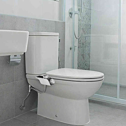 Pulverizador Bidé de Agua con Doble Boquilla Autolimpiante de Higiene | Accesorio Ajustable a Presión